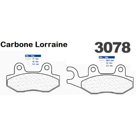 Carbone Lorraine bromsbelägg - 3078 MSC