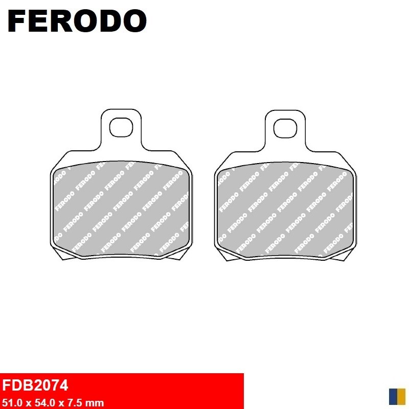 Pastillas de freno traseras Ferodo - Aprilia RSV 1000 Mille /1000 Mille R /1000 Mille R Factory /1000 Mille SP /1000 Tuono R