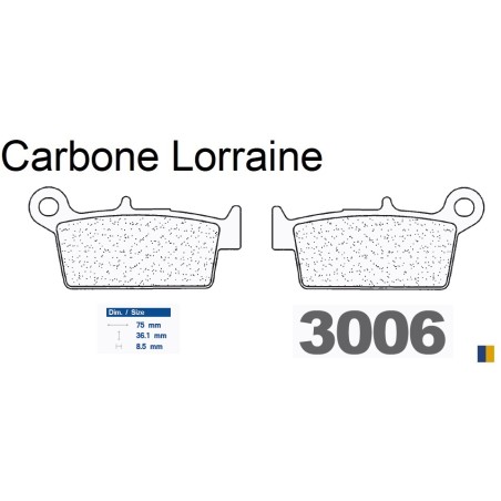 Carbone Lorraine brake pads type 3006 SC