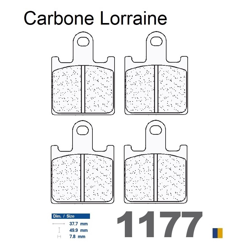 Carbone Lorraine bromsbelägg fram - 1177 XBK5