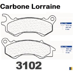 Carbone Lorraine brake pads type 3102 MSC