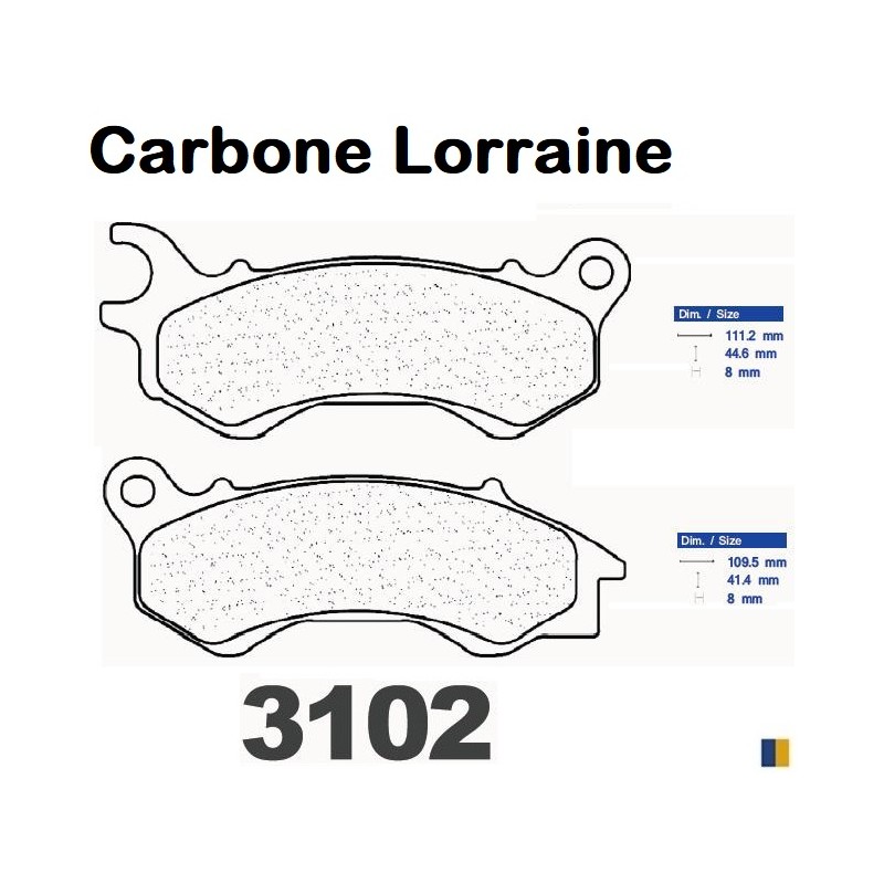 Carbone Lorraine brake pads type 3102 MSC