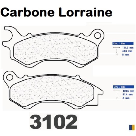 Carbone Lorraine bromsbelägg - 3102 MSC