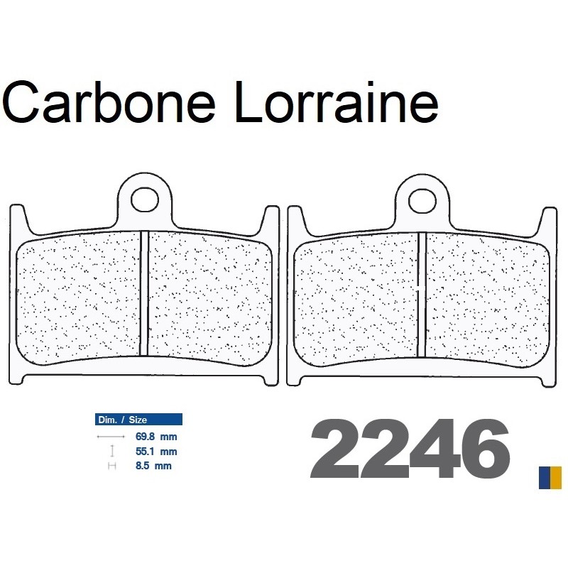 Carbone Lorraine bromsbelägg fram - 2246 A3+