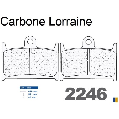 Carbone Lorraine bromsbelägg fram - 2246 A3+