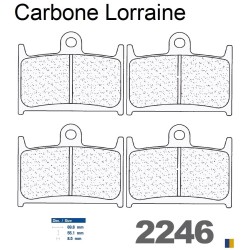 Pastillas de freno delanteras Carbone Lorraine - Indian 1800 Roadmaster 2009-2011