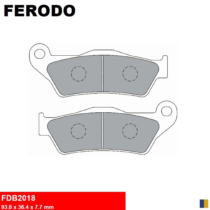 Klocki hamulcowe przednie Ferodo - Yamaha YP 150 Majesty 2001-2003