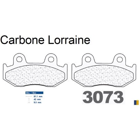 Plaquettes Carbone Lorraine de frein avant - Honda SCV 110 Lead 2008-2009