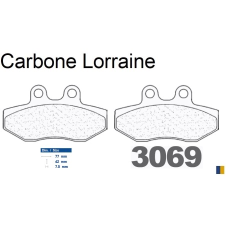 Carbone Lorraine remblokken soort 3069 MSC