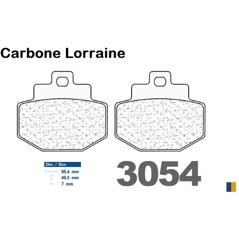 Plaquettes Carbone Lorraine de frein arrière - Piaggio GT 125 / 200 L 2004-2009