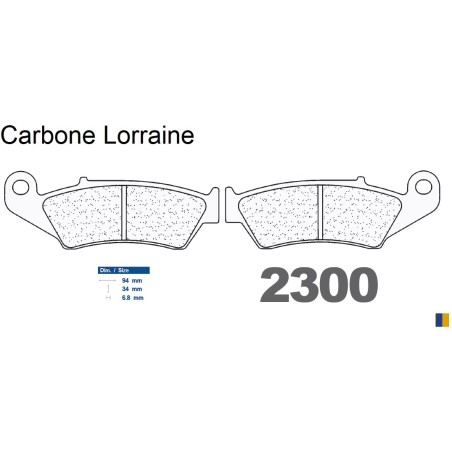 Carbone Lorraine front brake pads type 2300 A3+