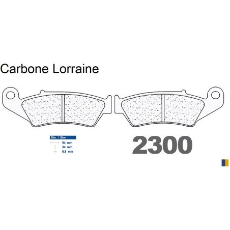 Pastillas de freno Carbone Lorraine - 2300 A3+