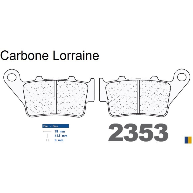 Pastillas de freno Carbone Lorraine - 2353 RX3