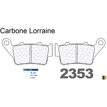 Carbone Lorraine Bremsbeläge hinten - 2353 RX3