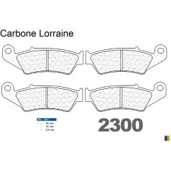 Plaquettes Carbone Lorraine de frein avant Honda XL 700 V Transalp sans ABS 2008-2013