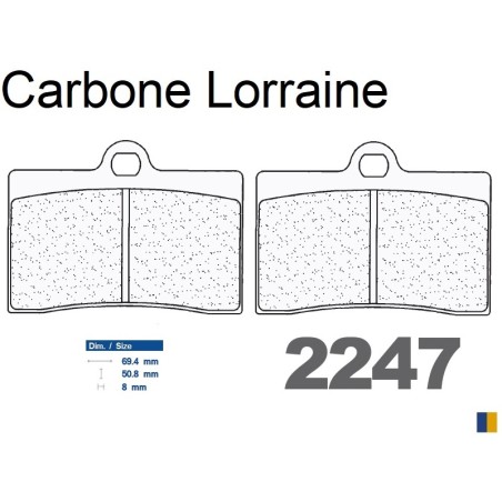 Przednie klocki hamulcowe Carbone Lorraine racing - 2247 C60