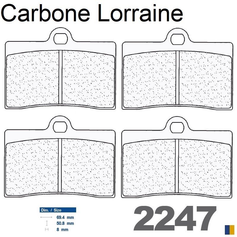 Carbone Lorraine front racing brake pads - Ducati 916 SP / Strada / Senna 1994-1997