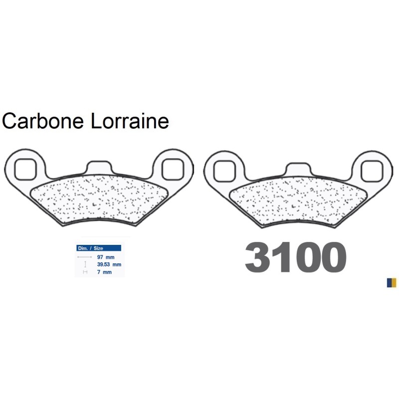 Carbone Lorraine remblokken soort 3100 MSC