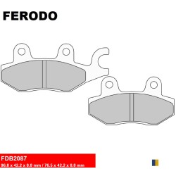 Pastillas de freno semimetálicas Ferodo tipo FDB2087EF