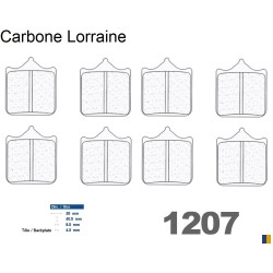 Plaquettes Carbone Lorraine de frein avant - BMW S 1000 RR 2009-2018
