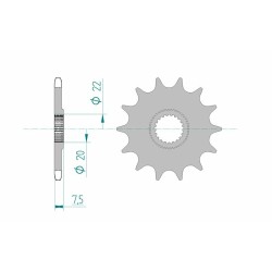 Kettensatz 520 – Honda CRF 250 X 2004-2018