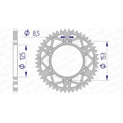 Kettensatz 520 – Honda CRF 250 X 2004-2018