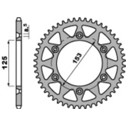 Zestaw łańcucha 520 - Honda CRF 250 X 2004-2018