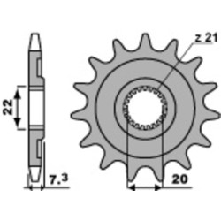 Zestaw łańcucha 520 - HM CRE-F 250 / 300 X 2008-2016