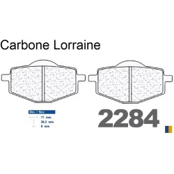 Carbone Lorraine bromsbelägg fram - Yamaha DT 125 R 1988-2003