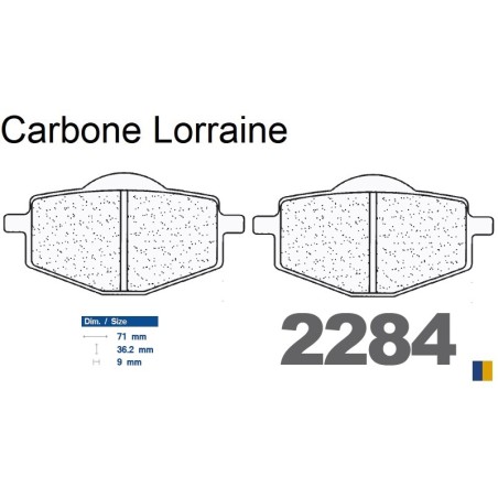 Carbone Lorraine bromsbelägg fram - Yamaha DT 125 R 1988-2003