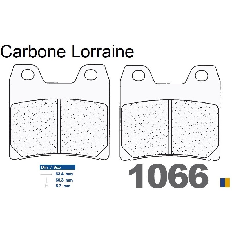 Pastillas de freno Carbone Lorraine - 1066 RX3