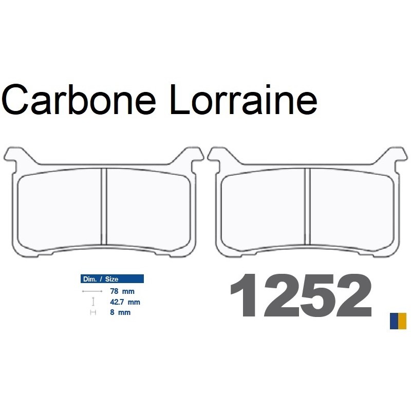 Klocki hamulcowe Carbone Lorraine - 1252 XBK5