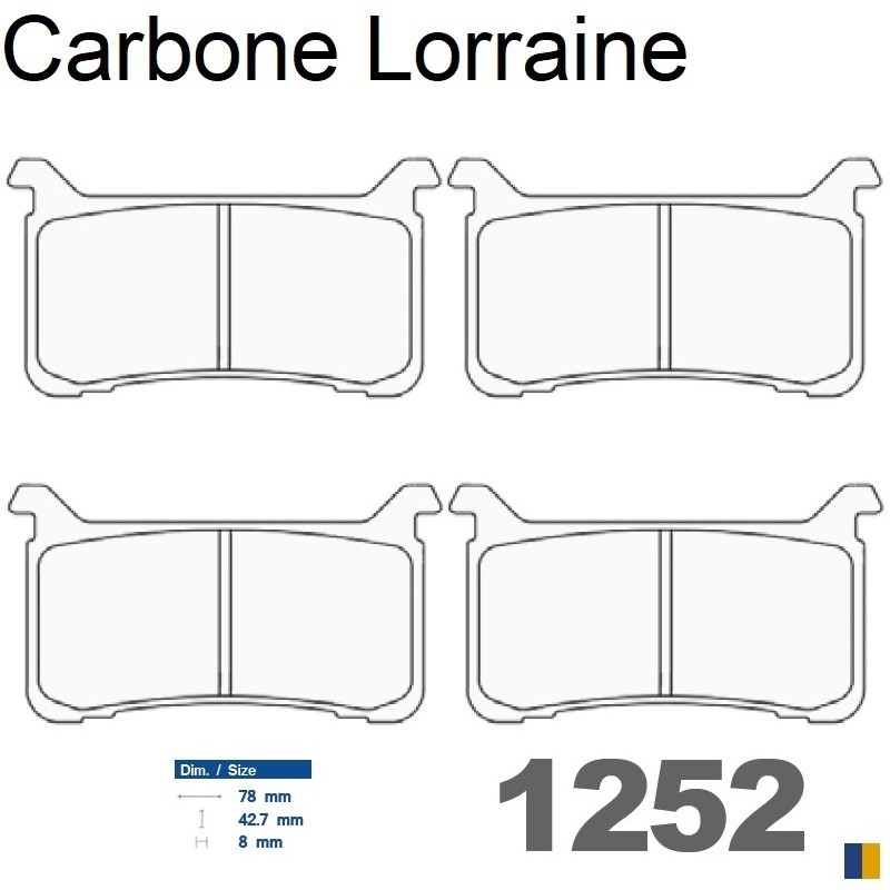 Plaquettes Carbone Lorraine de frein avant - Honda CB 1000 R Neo Sports Cafe 2018