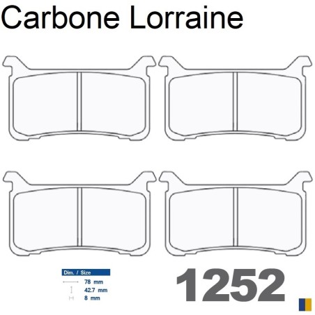 Pastillas de freno delanteras Carbone Lorraine - Honda CBR 1000 RR ABS 2017-2019