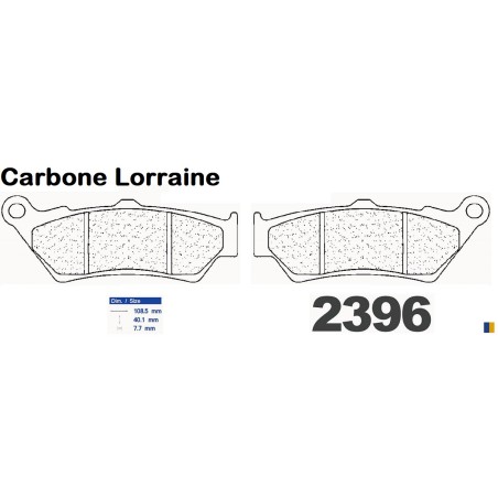 Przednie klocki hamulcowe Carbone Lorraine - Honda FX 650 Vigor 1999-2002