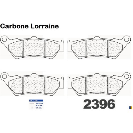 Carbone Lorraine Bremsbeläge vorne - Aprilia ETV 1000 Caponord 2001-2007