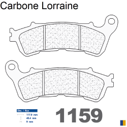 Pastiglie freno anteriore Carbone Lorraine tipo 1159 A3+