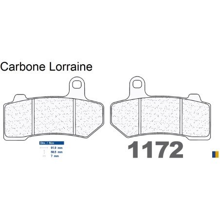 Carbone Lorraine Bremsbeläge - 1172 A3+