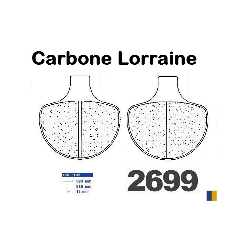 Carbone Lorraine Bremsbeläge vorne - 2699 A3+