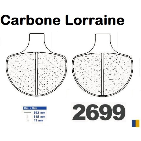 Carbone Lorraine Bremsbeläge vorne - 2699 A3+