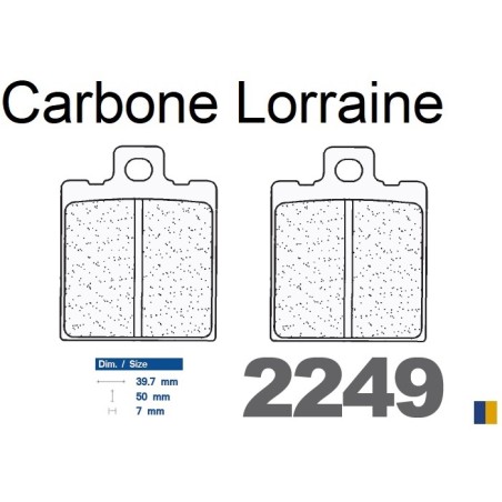 Pastiglie freno anteriore Carbone Lorraine tipo 2249 XBK5