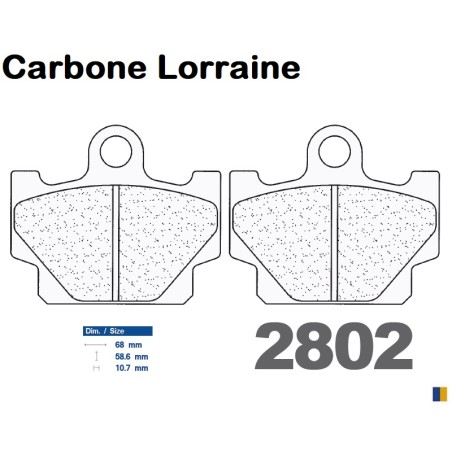 Pastillas de freno Carbone Lorraine - 2802 S4