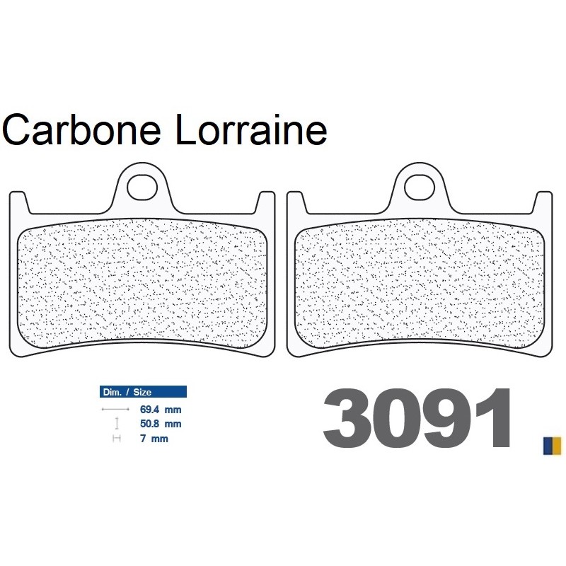 Carbone Lorraine brake pads type 3091 MSC