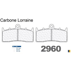 Pastiglie freno anteriore Carbone Lorraine tipo 2960 A3+