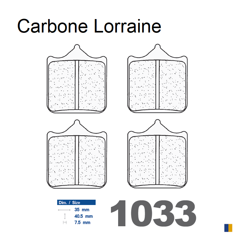 Carbone Lorraine racing bromsbelägg fram - 1033 C60