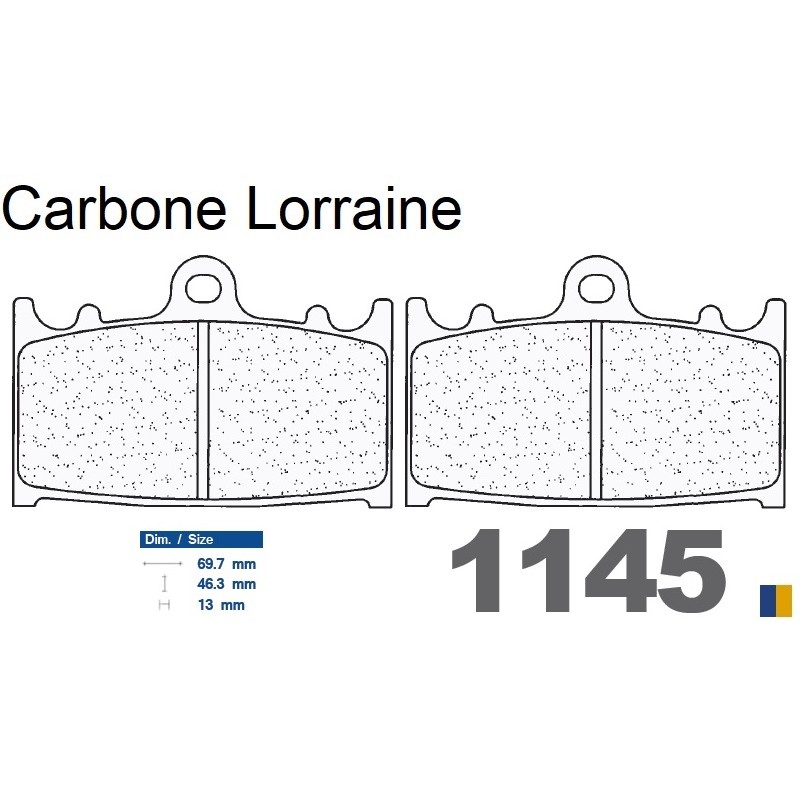 Carbone Lorraine rear brake pads type 1145 RX3