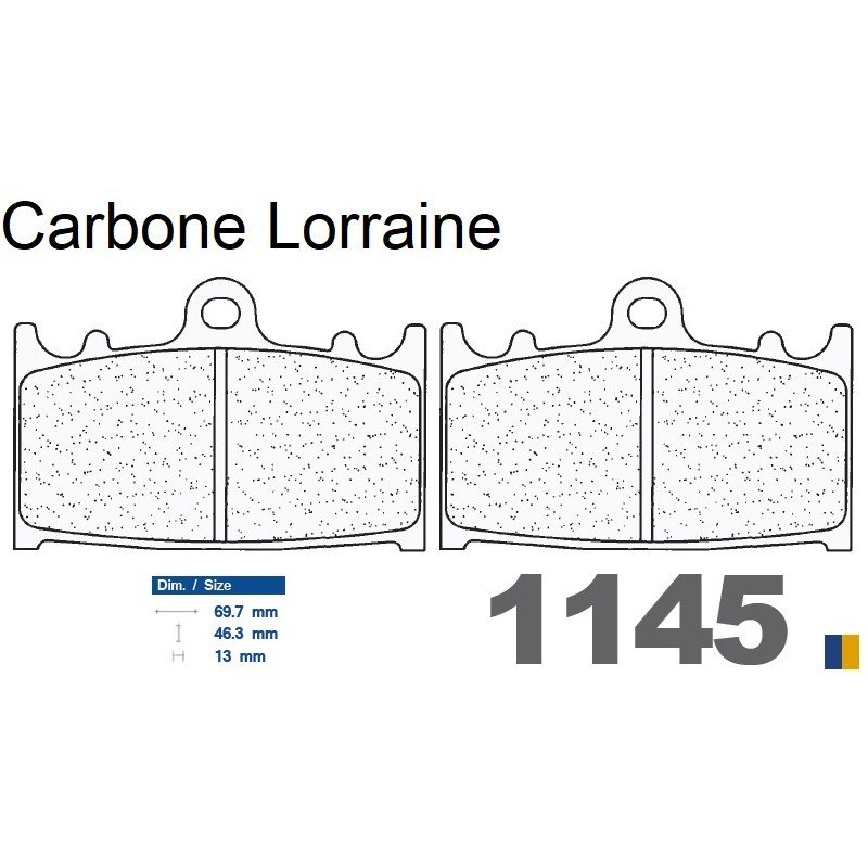 Carbone Lorraine bromsbelägg bak - 1145 RX3