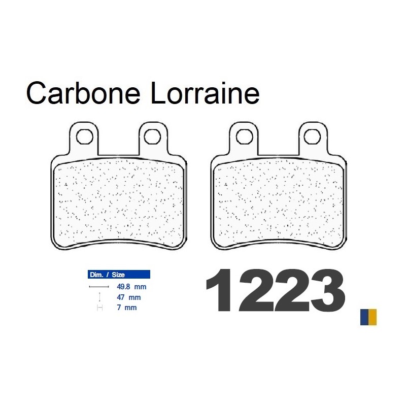 Carbone Lorraine rear brake pads type 1223 RX3