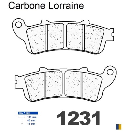 Pastillas de freno Carbone Lorraine - 1231 RX3