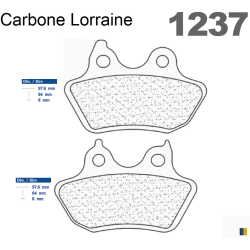 Carbone Lorraine Bremsbeläge - 1237 RX3